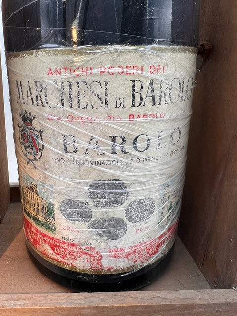 Barolo Marchesi di Barolo 1969 5L dans son présentoir d'origine