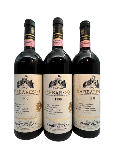 Barbaresco Bruno Giacosa 1999 Étiquette Blanche