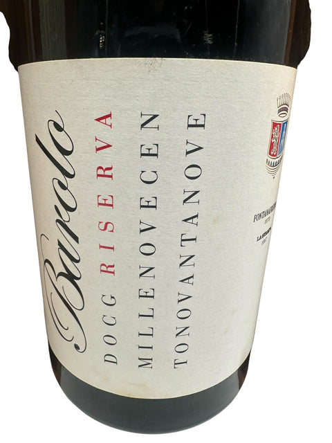Barolo Tenimenti Fontanafredda 1999 Riserva Millenovecen Tonovantanove