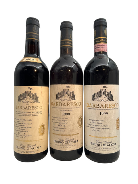 Barbaresco Bruno Giacosa 1999 Étiquette Blanche