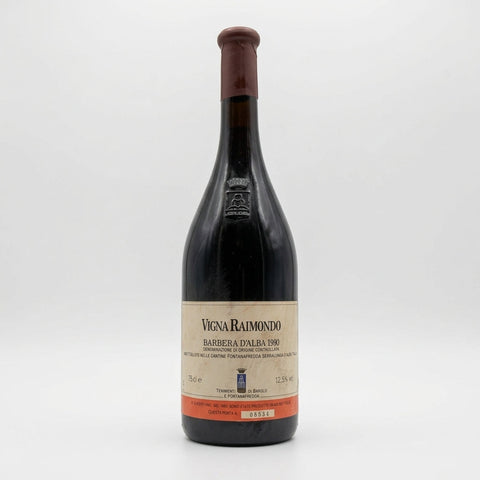 Vigna Raimondo Barbera d’Alba Fontanafredda 1990 – bouteille