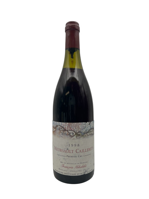 Bouteille de Meursault Caillerets de François Mikulski 1998