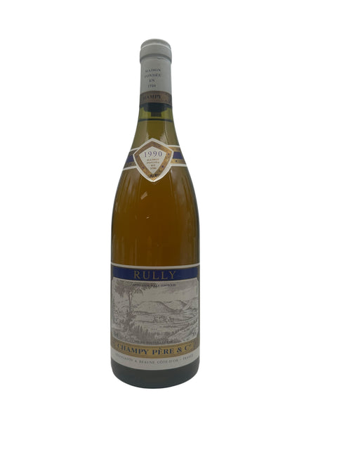Bouteille de vin blanc Rully de Champy Père & Cie millésime 1990