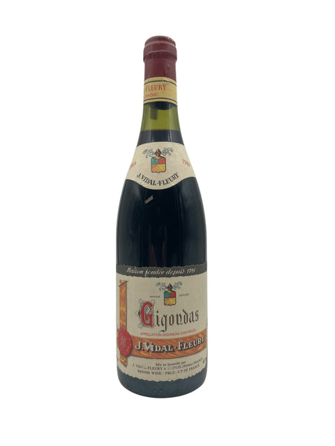 Bouteille de vin rouge Gigondas Vidal-Fleury 1989