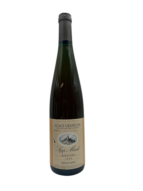 Bouteille de Riesling Sipp Mack 1998 d'Alsace Grand Cru