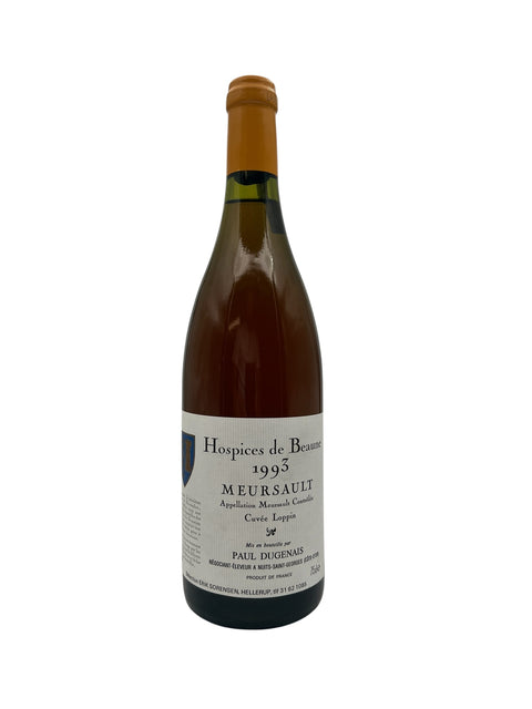 Bouteille de vin blanc Meursault Hospices de Beaune 1993
