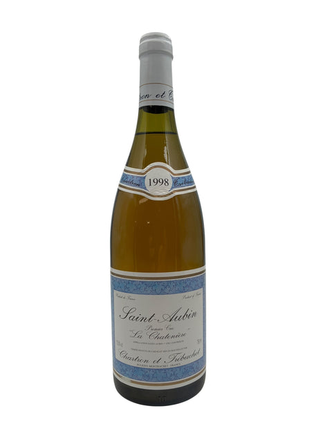 Bouteille de vin blanc Saint-Aubin Châtelain et Fils 1998