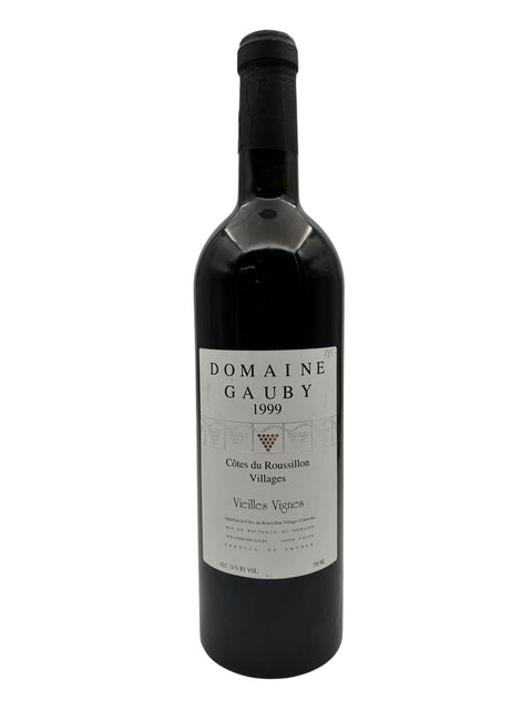 Bouteille de vin rouge Domaine Gauby 1999 Côtes du Roussillon Vieilles Vignes
