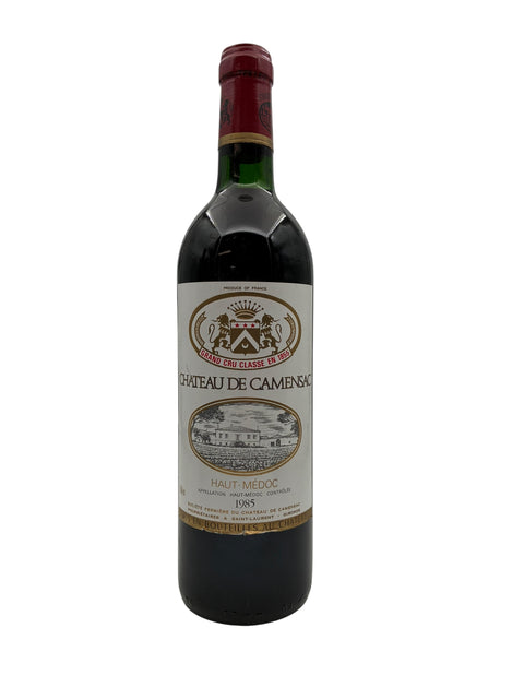 Flaske af Chateau de Camensac 1985 rødvin fra Haut-Médoc