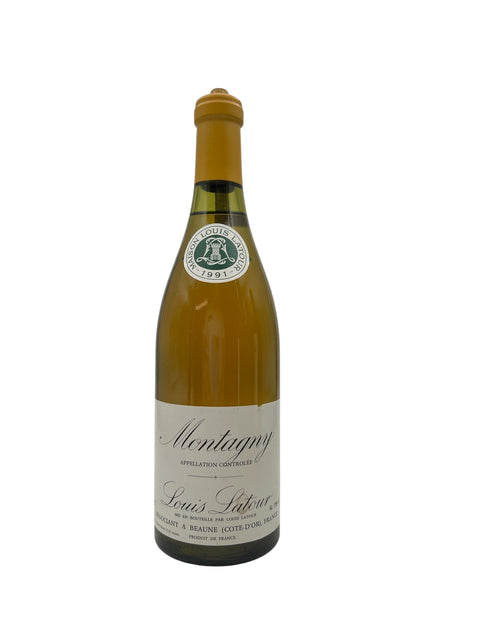 Bouteille de vin blanc Montagny Louis Latour 1991