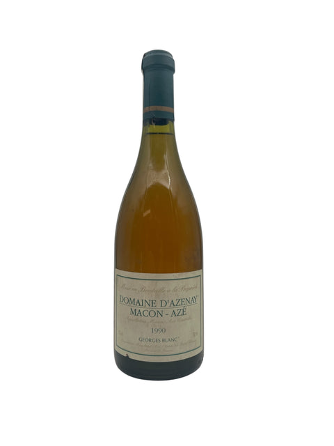 Bouteille de vin blanc Domaine d'Azenay Mâcon Azé 1990