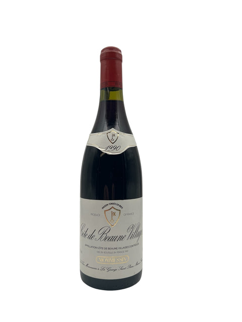 Bouteille de vin rouge Côte de Beaune Village 1990 de Moissenet