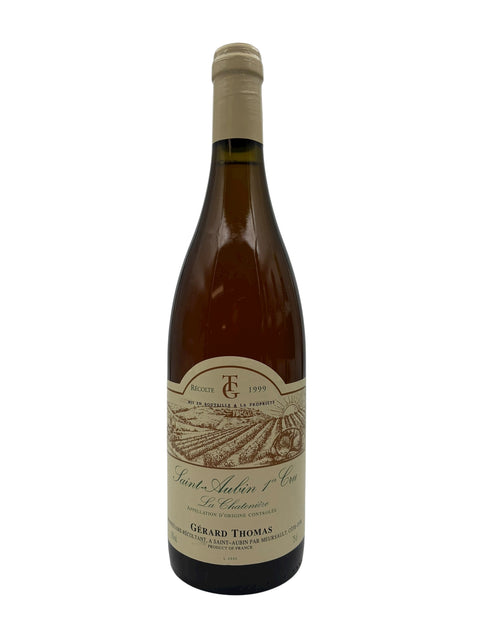 Bouteille de vin blanc Saint-Aubin Gérard Thomas 1999
