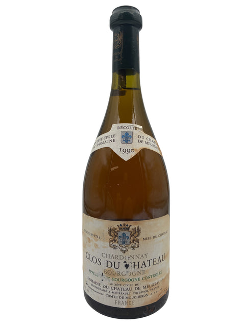 Bouteille de vin blanc Clos du Château Domaine Du Château De Meursault 1990
