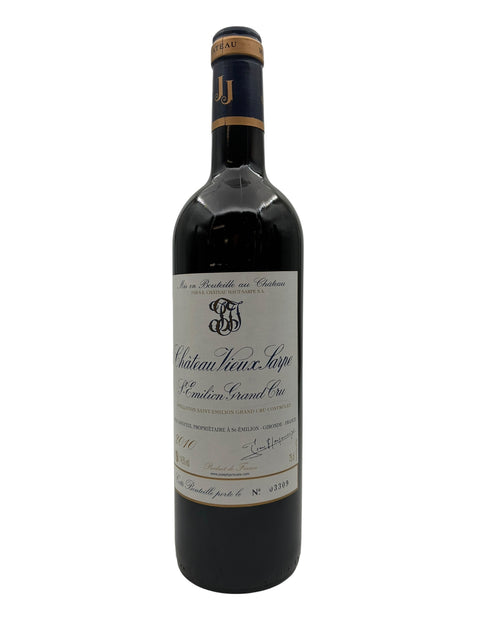 Bouteille de vin rouge Château Vieux Sarpe 2010 Saint-Émilion Grand Cru
