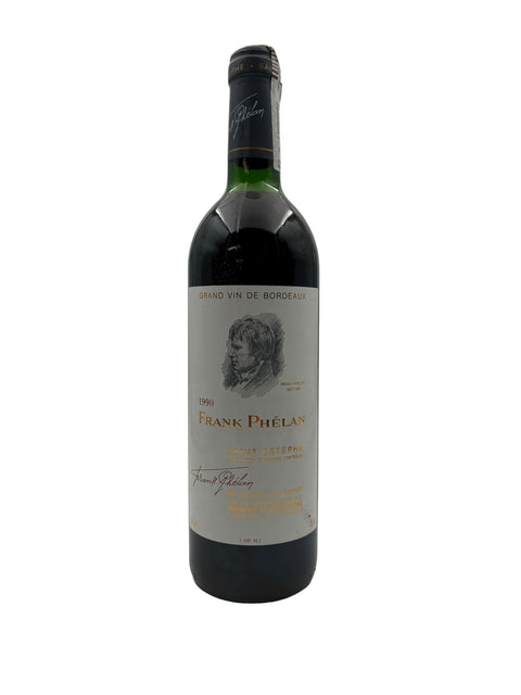 Bouteille de vin rouge de Bordeaux Frank Phélan Saint Estèphe 1990