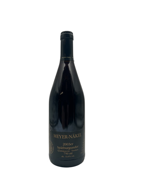 Flaske af Spätburgunder Meyer-Näkel 2003 rødvin
