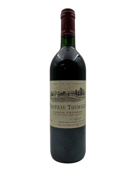 Bouteille de vin rouge Château Toumalin Canon-Fronsac 1990