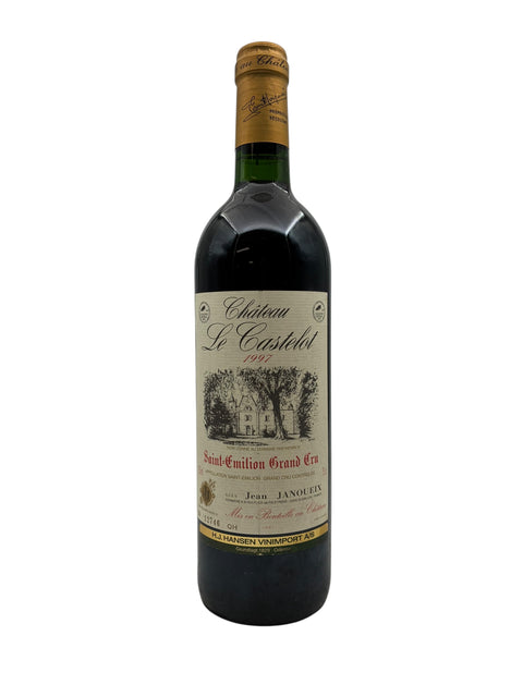 Château Le Castelot 1997 flaske med Saint-Émilion etikette
