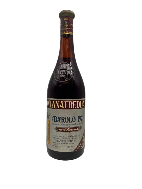 Barolo Fontanafredda 1971 flaske