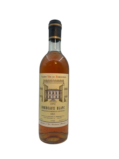 Flaske af Bordeaux Blanc Giovanni F Ferraberto 1972