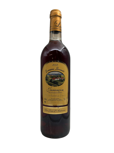 Flaske af Jurançon Domaine Larroudé dessertvin årgang 2002