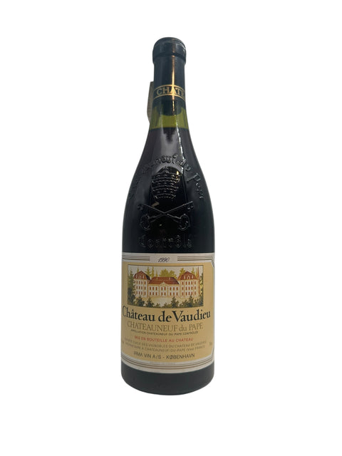 Bouteille de vin rouge Châteauneuf du Pape Château de Vaudieu 1990
