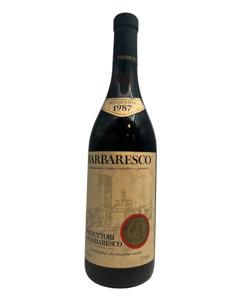 Flaske af Barbaresco Produttori del Barbaresco 1987 rødvin