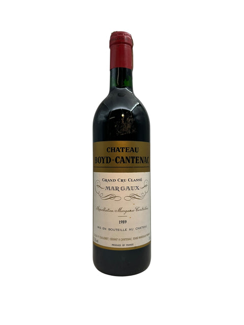 Flaske af Château Boyd-Cantenac Margaux 1989 rødvin