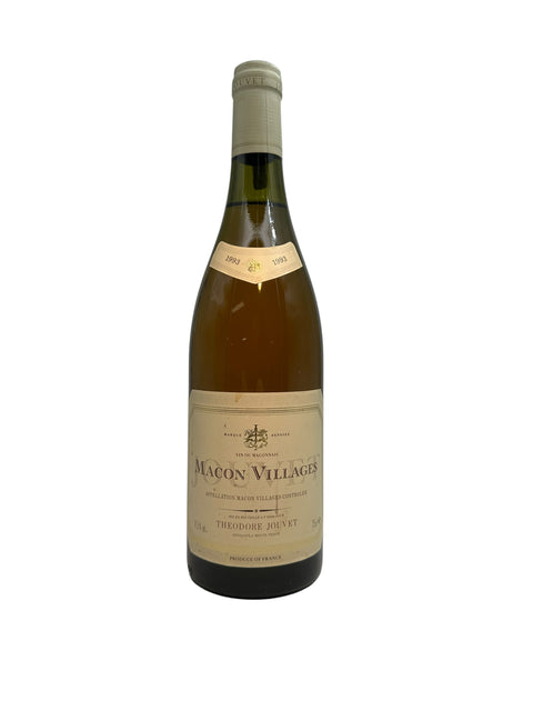 Flaske af Mâcon-Villages Théodore Jouvet 1993 hvidvin