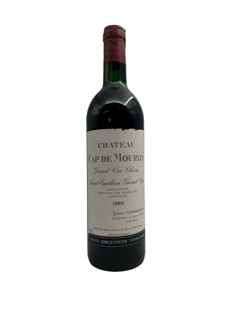 Château Cap de Mourlin 1985 flaske med etiket