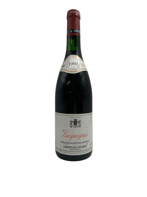 Vacqueyras Jaboulet-Isnard 1990 rødvin flaske