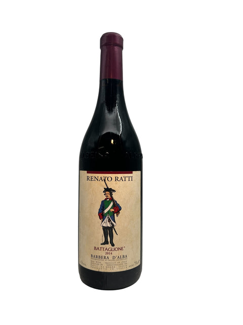Bouteille de vin rouge Battaglione Renato Ratti 2014 Barbera d'Alba