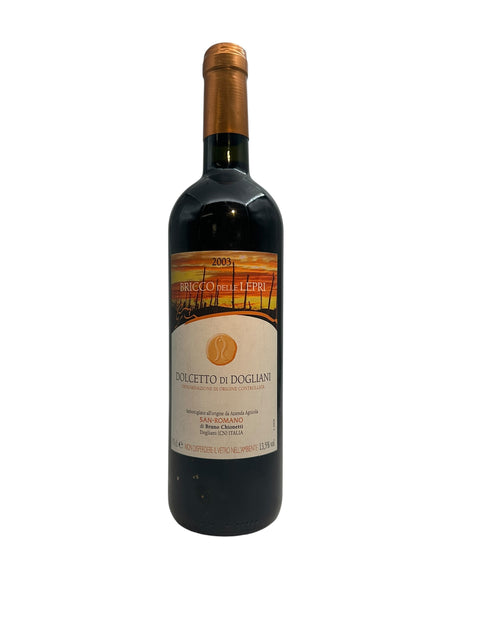 Bricco delle Lepri San Romano 2003 rødvinflaske