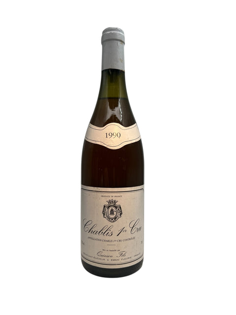 Chablis 1er Cru 1990 flaske fra Quinson Fils