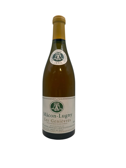 Flaske af Mâcon-Lugny Maison Louis Latour 1993 hvidvin