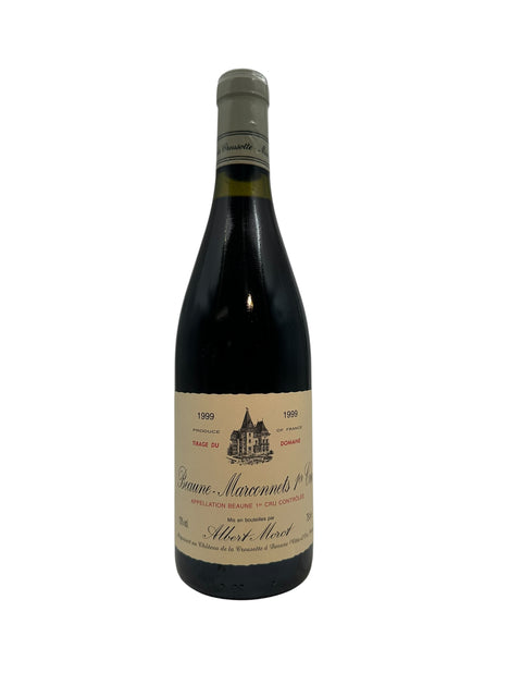 Flaske af Beaune Marconnets Albert Morot 1999 rødvin