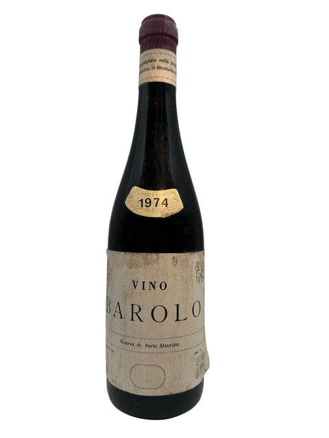 Bouteille de vin Barolo Dr Perin Maurizio 1974