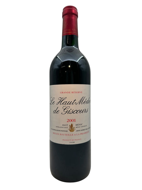 Le Haut-Médoc de Giscours 2001 vinflaske