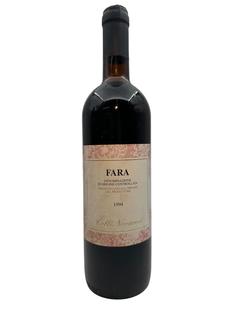 Flaske af Fara Colli Novaresi 1994 rødvin