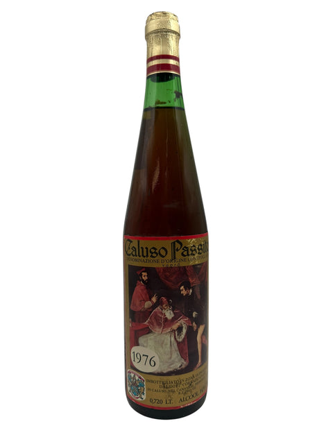 Flaske af Caluso Passito Daldin 1976 dessertvin