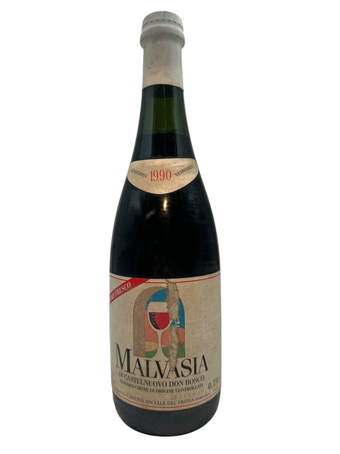 Flaske af Malvasia Cantina Sociale 1990 dessertvin