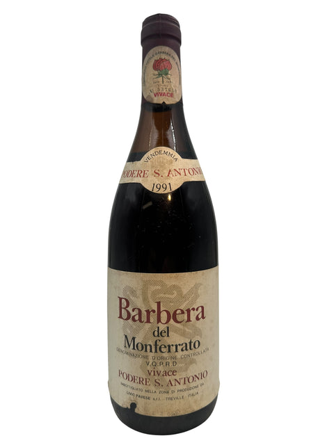 Flaske af Barbera del Monferrato Podere S. Antonio 1991 rødvin