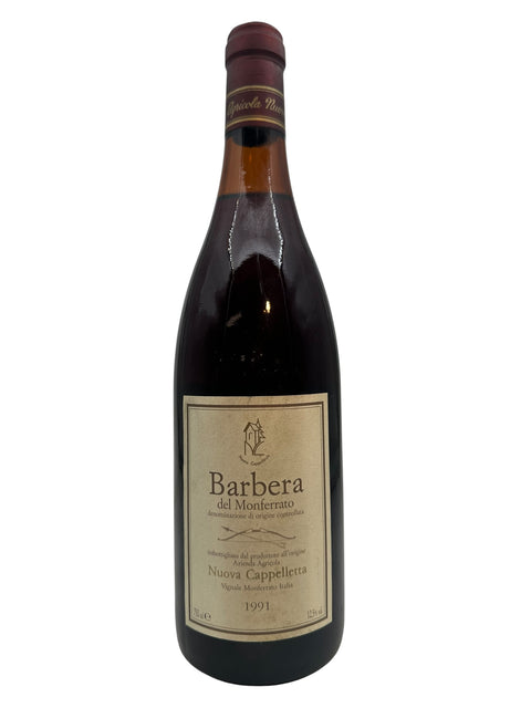 Flaske af Barbera del Monferrato fra Nuova Cappelletta årgang 1991