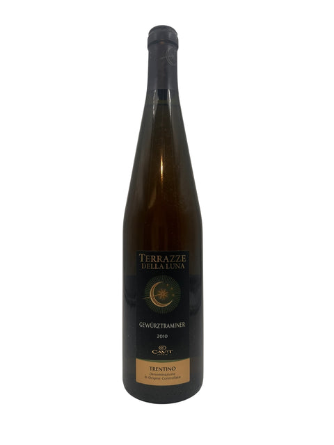 Bouteille de vin blanc Gewürztraminer Cavit 2010