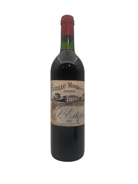 Flaske Château Morin vin 1983 fra Saint-Estèphe