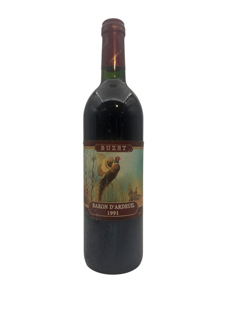 Flaske af Buzet Baron d'Ardeuil 1991 rødvin