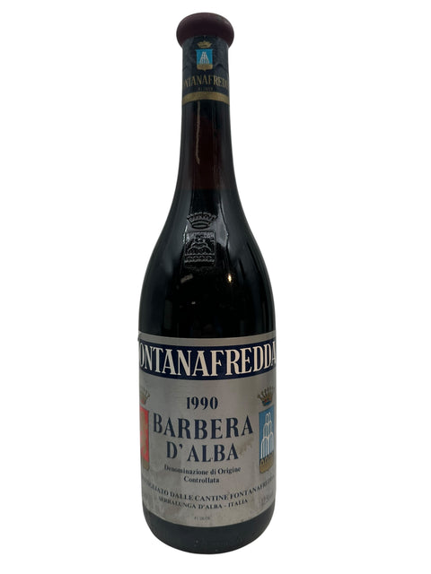Barbera d'Alba Fontanafredda 1990 flaske