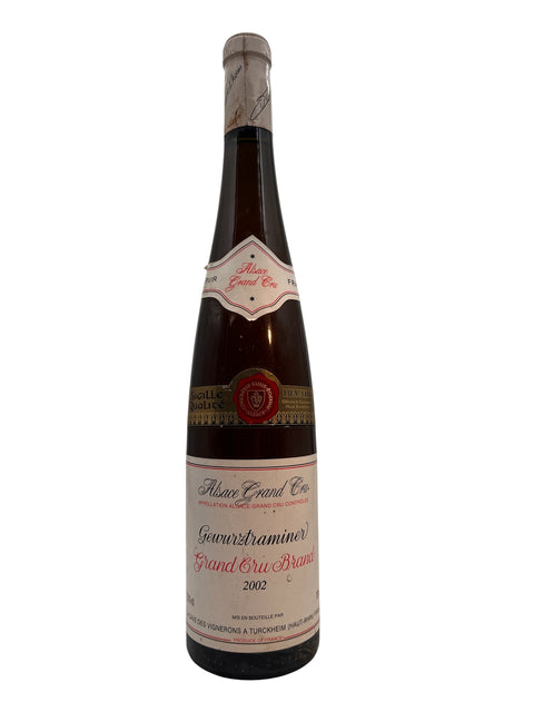 Flaske Gewurztraminer Grand Cru Brand 2002 fra Cave de Turckheim