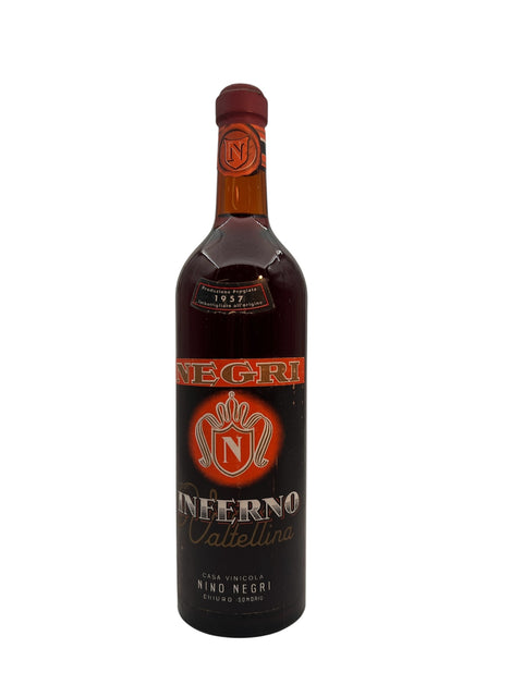 Flaske af Inferno Nino Negri 1957 rødvin